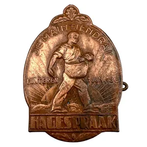 Original 1936 Dutch NSB pin Hagespraak in Lunteren