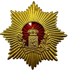 Original 1894 Dutch KNIL helmet plate