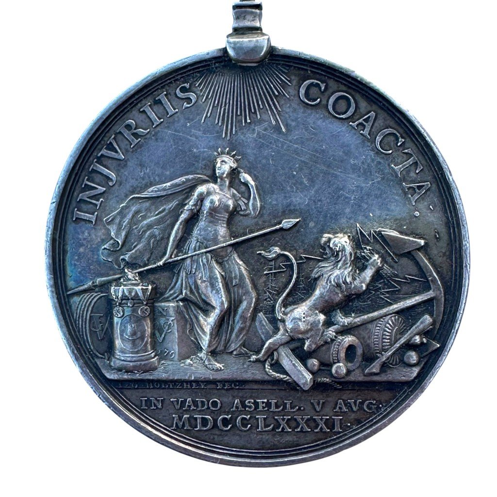 Original 1781 Dutch silver Dogger Bank Medal 'Fourth Anglo-Dutch War' — image 2