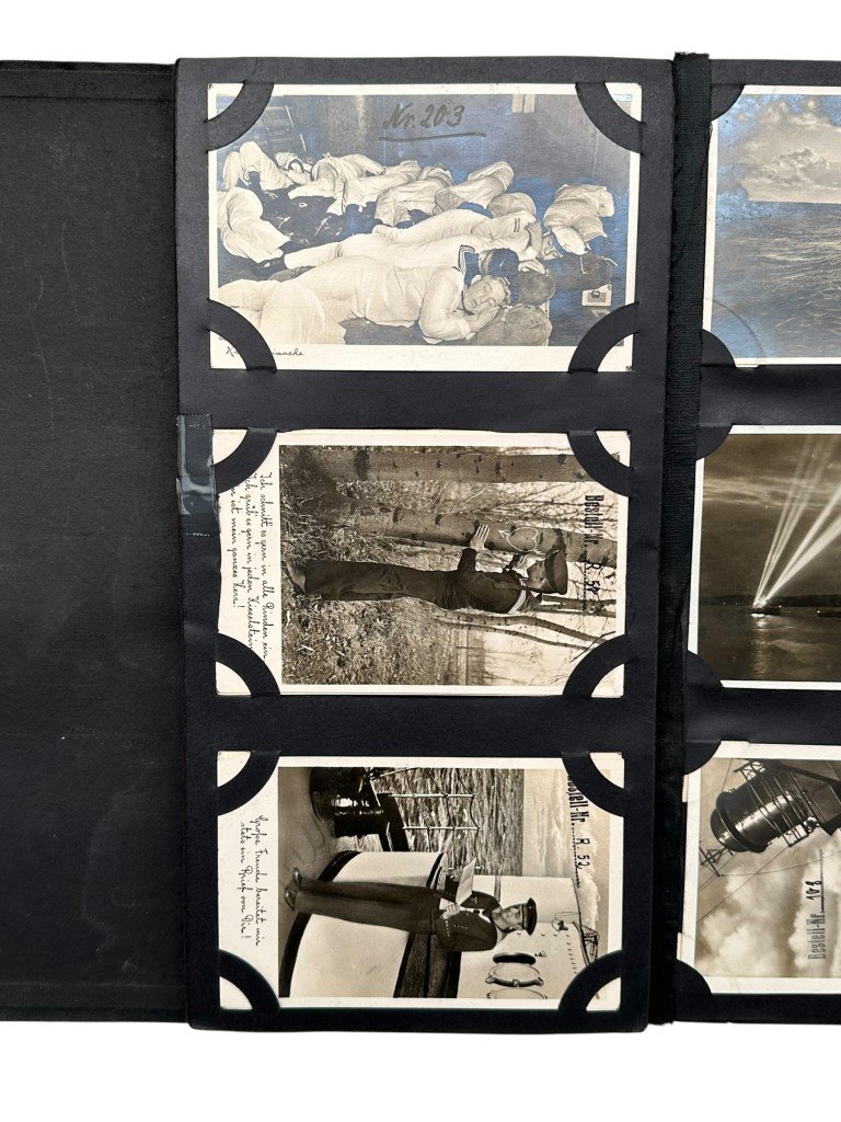 Original WWII German Kriegsmarine Fritz Finke Postkartenmuster (126 post cards) — image 19