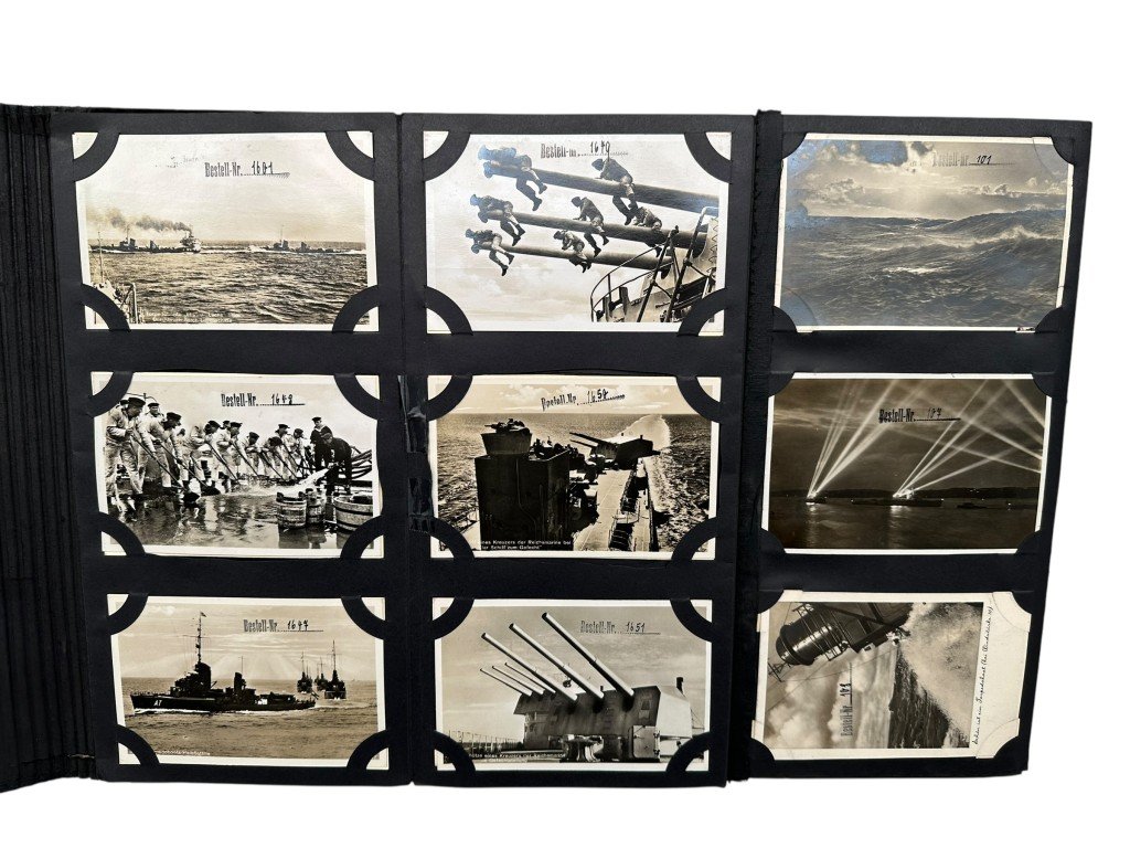 Original WWII German Kriegsmarine Fritz Finke Postkartenmuster (126 post cards) — image 20