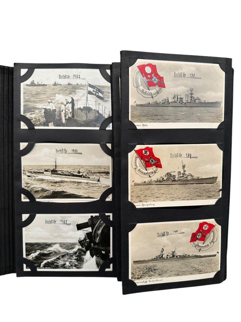 Original WWII German Kriegsmarine Fritz Finke Postkartenmuster (126 post cards) — image 28