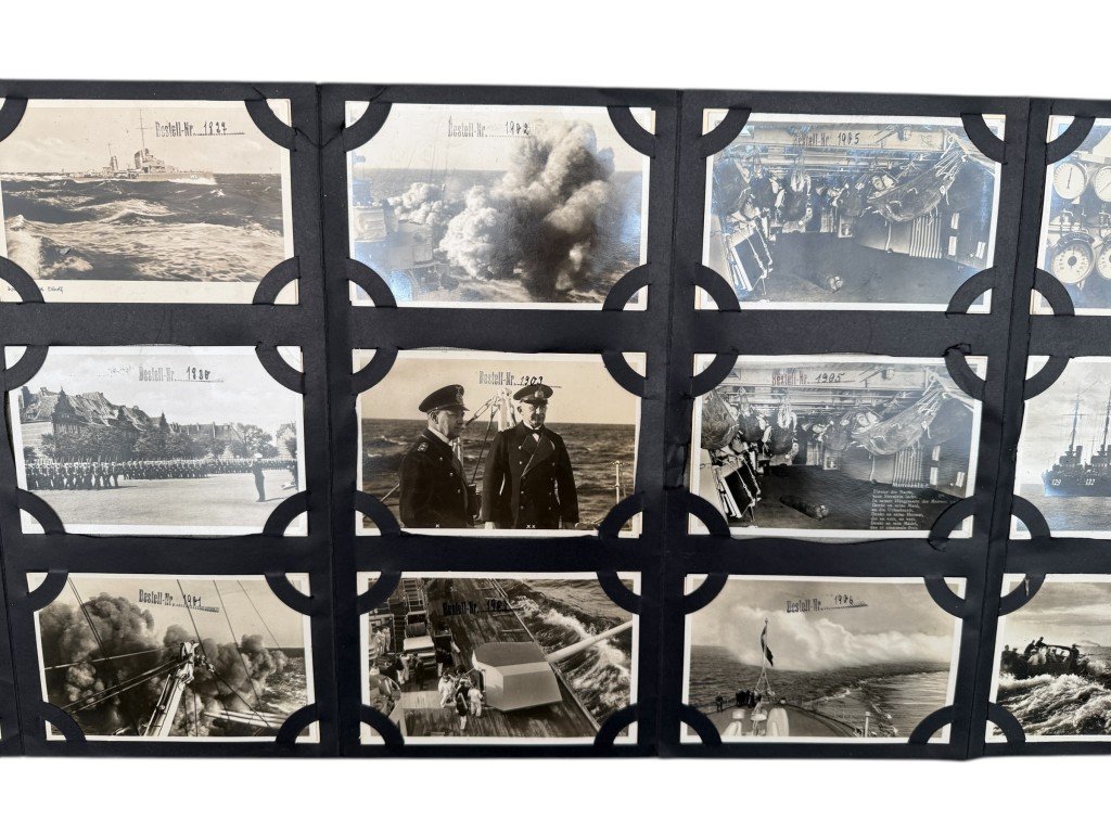 Original WWII German Kriegsmarine Fritz Finke Postkartenmuster (126 post cards) — image 9