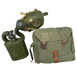 Original Pre 1940 Dutch army 'Bereden' Gas mask in bag