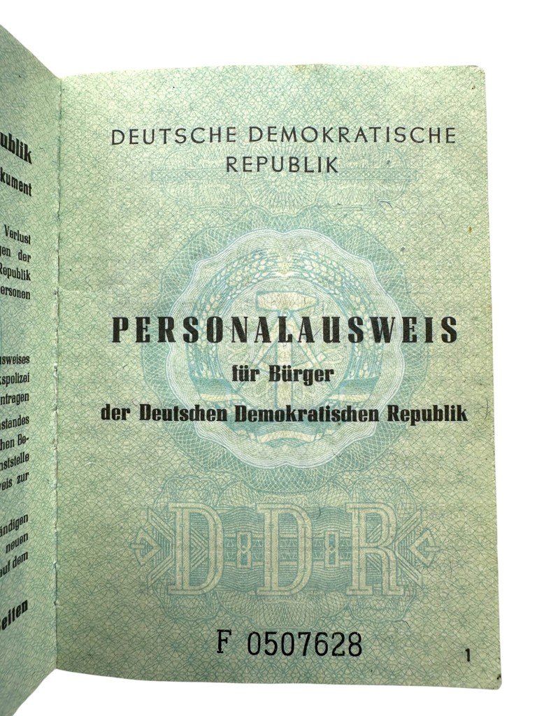 Original Cold War era DDR passport Strausberg – Vogelsdorf — image 2