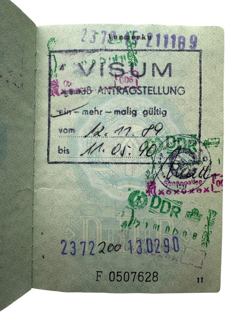Original Cold War era DDR passport Strausberg – Vogelsdorf — image 4
