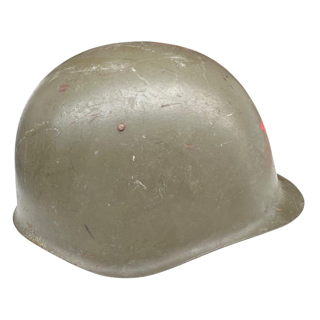 Original Cold War era Czechoslovakian M53 military helmet — image 3