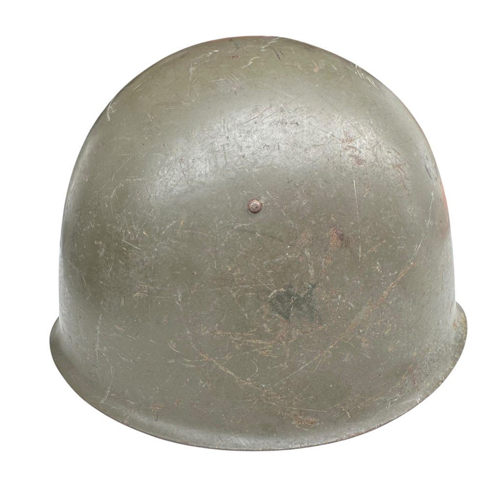 Original Cold War era Czechoslovakian M53 military helmet — image 4