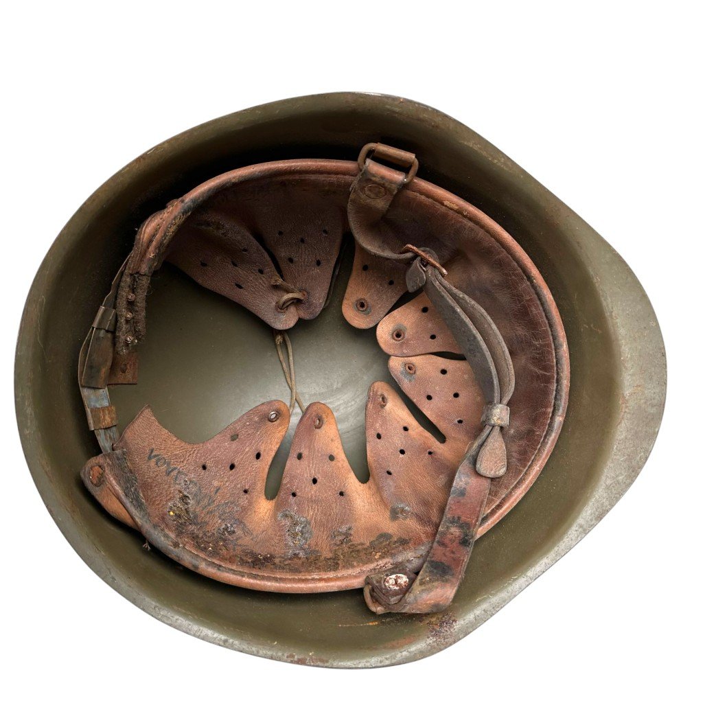 Original Cold War era Czechoslovakian M53 military helmet — image 5