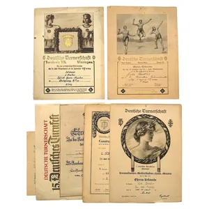 Original 1926-1937 German sports citations grouping Hann. Münden