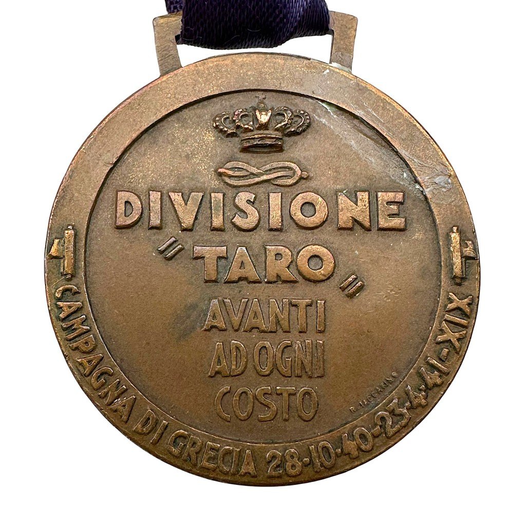 Original 1940-1941 Italian commemorative medal of the Divisione 'Taro' — image 2