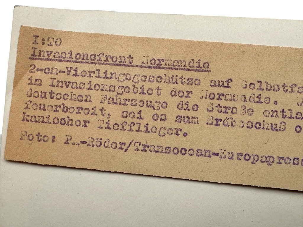 Original WWII German invasion front photo June 1944 — image 3