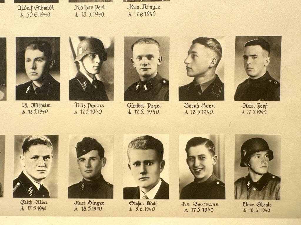 Original German 1940 Waffen-SS memorial photograph of the 9th SS Regiment 'Deutschland' with KIA SS members in Zeeland — image 5