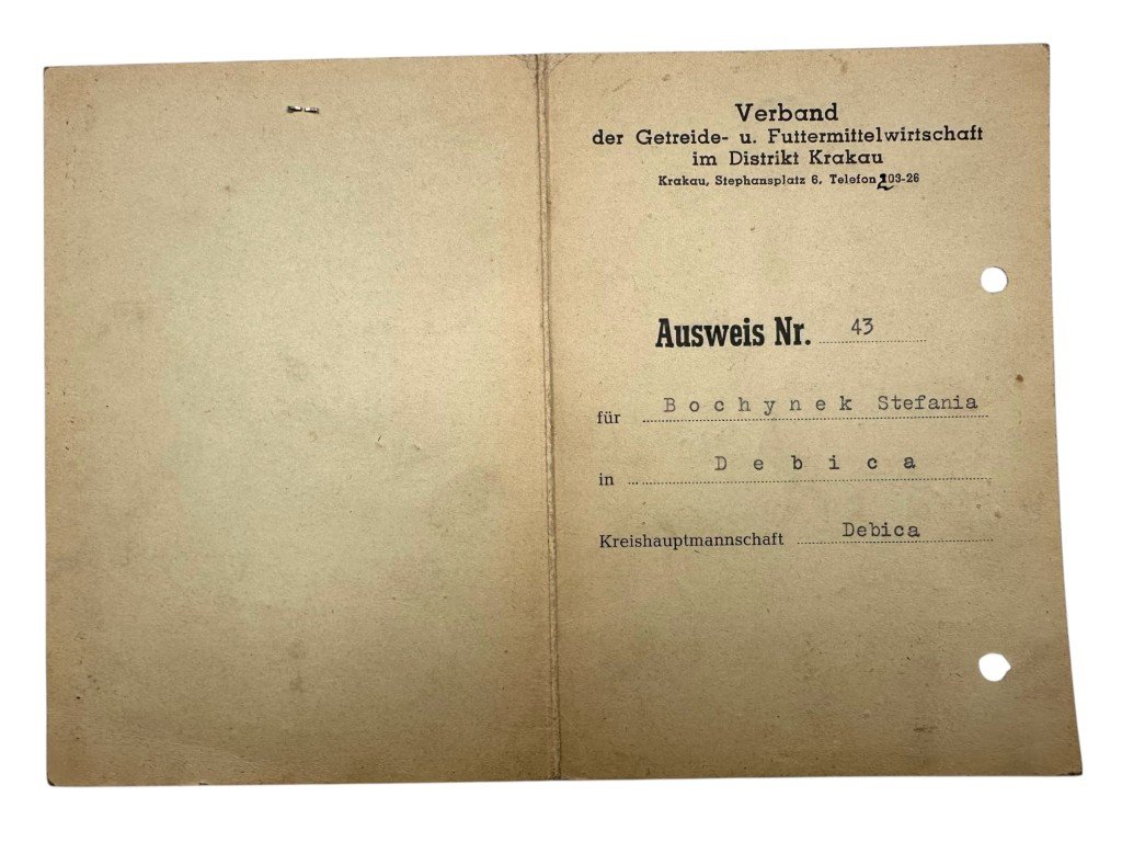 Original WWII German/Polish set Identity cards Debica and Krakow 1944 — image 7