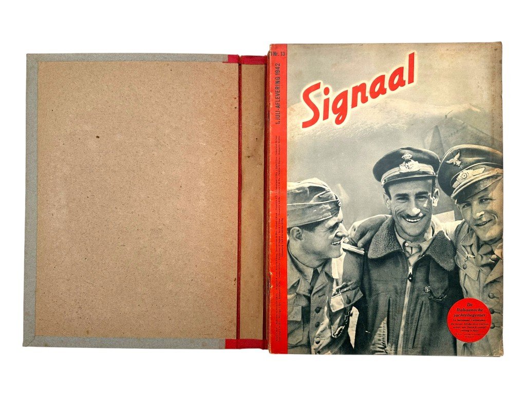 Original WWII Dutch Signaal propaganda folder with magazines 1942 — image 4