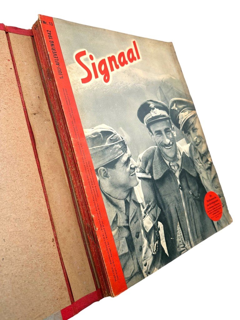 Original WWII Dutch Signaal propaganda folder with magazines 1942 — image 7