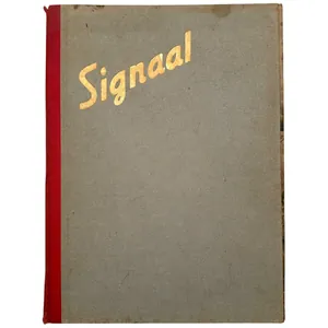 Original WWII Dutch Signaal propaganda folder with magazines 1942