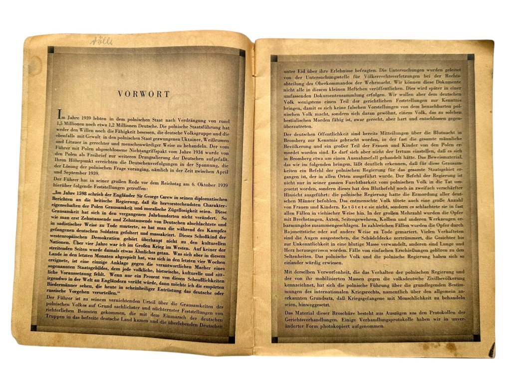 Original WWII German brochure 'Polnische Blutschuld' — image 3
