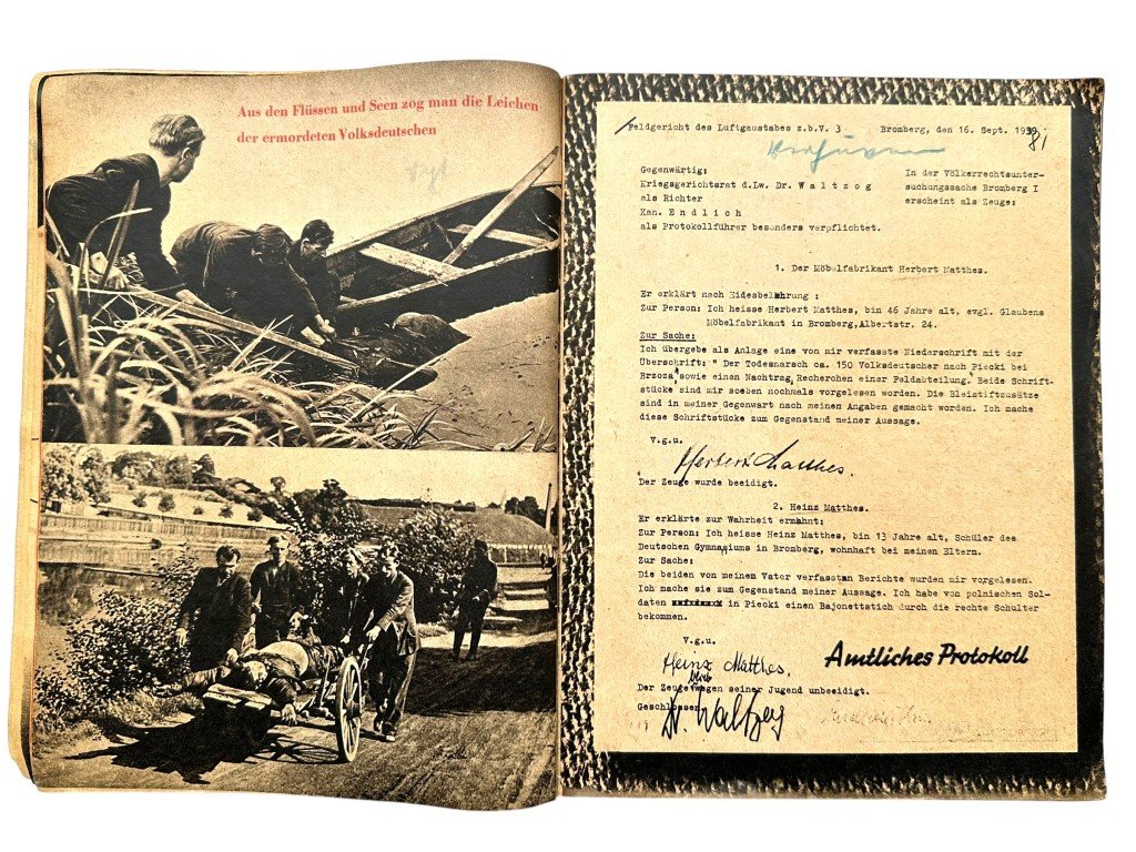 Original WWII German brochure 'Polnische Blutschuld' — image 5