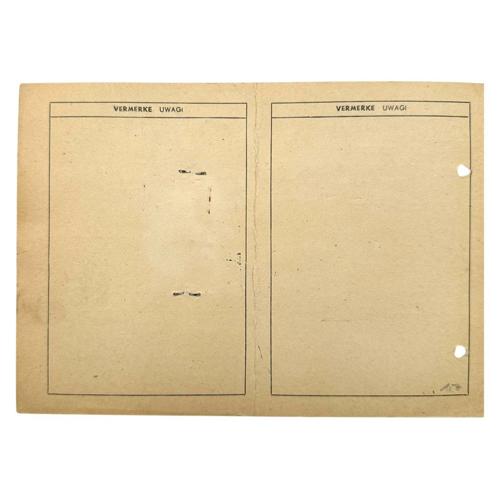 Original WWII German Kennkarte of Leopolda Zubicka from Poland with Radom – Czestochowa — image 4