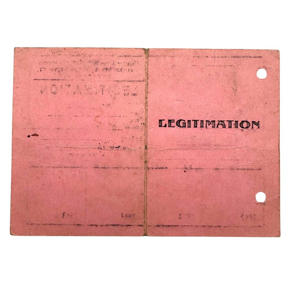 Original WWII German ID card from Borszczow in Poland 1942 — image 3