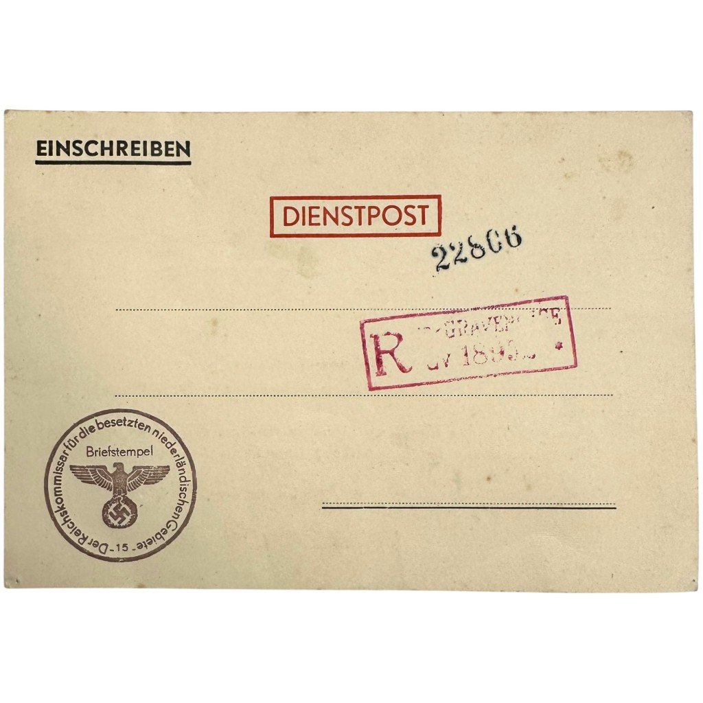 Original WWII German document Reichskommissar für die besetzten niederländischen Gebiete Den Haag — image 2