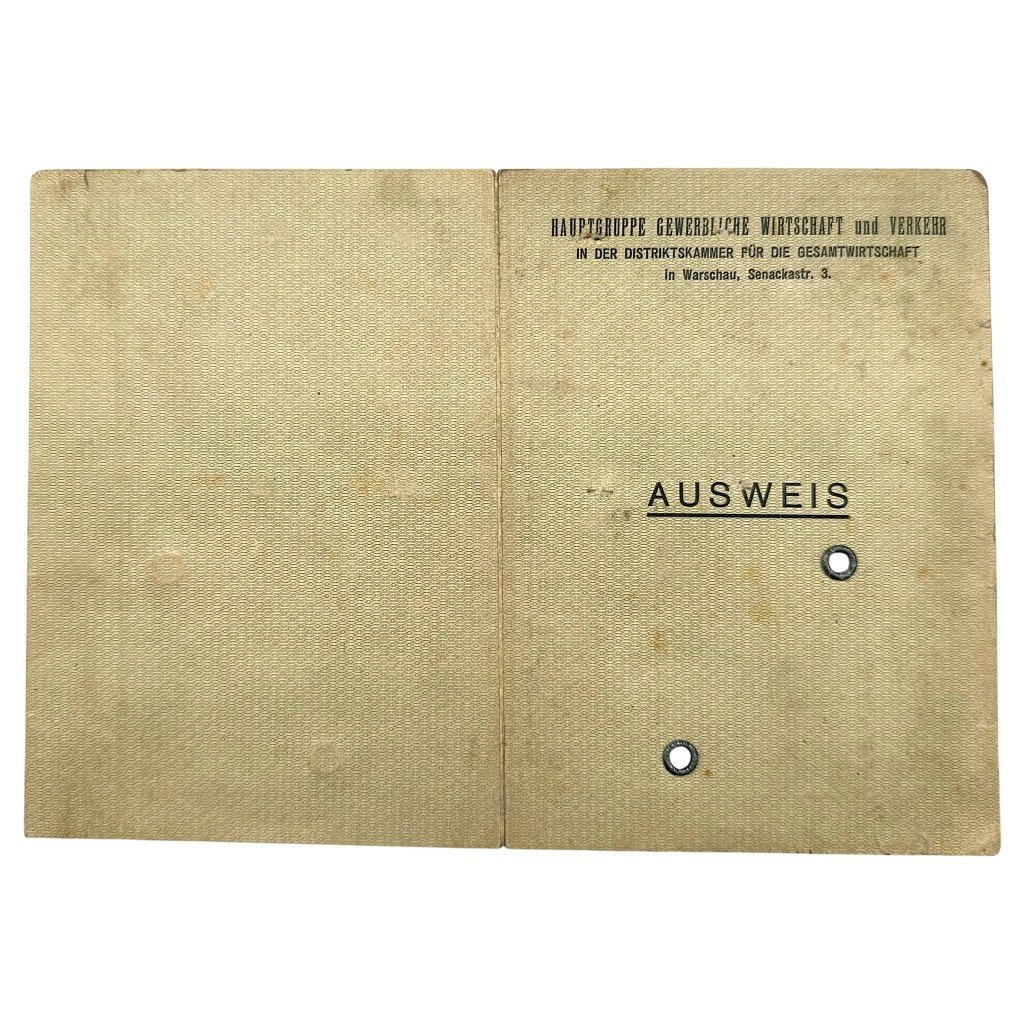 Original WWII German Aussies from occupied Poland – Hauptgruppe Gewerbliche Wirtschaft und Verkehr in Warsaw — image 2