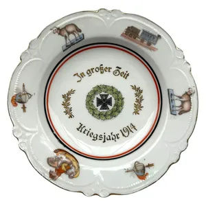 Original WW1 German army porcelain children plate
