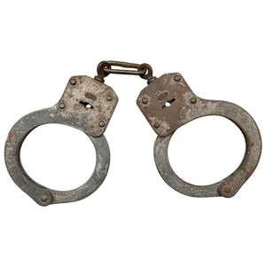 Original WWII Dutch police handcuffs manufactured by Lips in Dordrecht