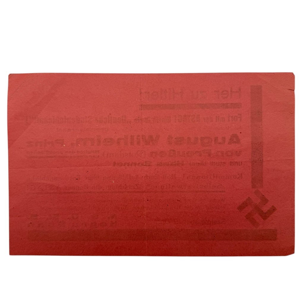 Original 1932 German early N.S.D.St. B. Adolf Hitler flyer Bonn — image 3