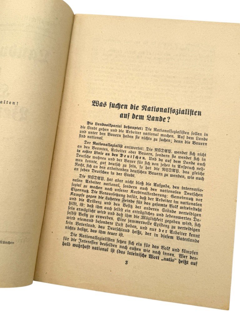 Original 1932 German NSDAP brochure 'Landvolkpartei oder Hitler-Bewegung? – Willi Seipel'. — image 4