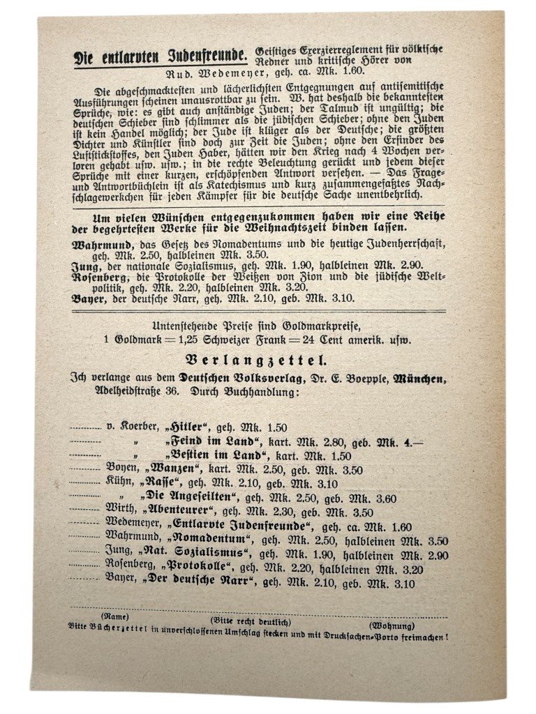 Original 1924 German brochure Adolf Hitler Sein Leben -Adolf-Viktor von Koerber — image 3