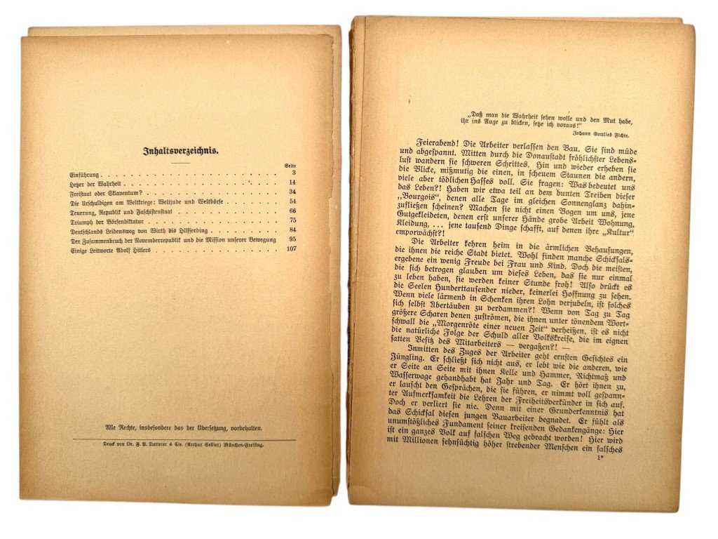 Original 1924 German brochure Adolf Hitler Sein Leben -Adolf-Viktor von Koerber — image 6