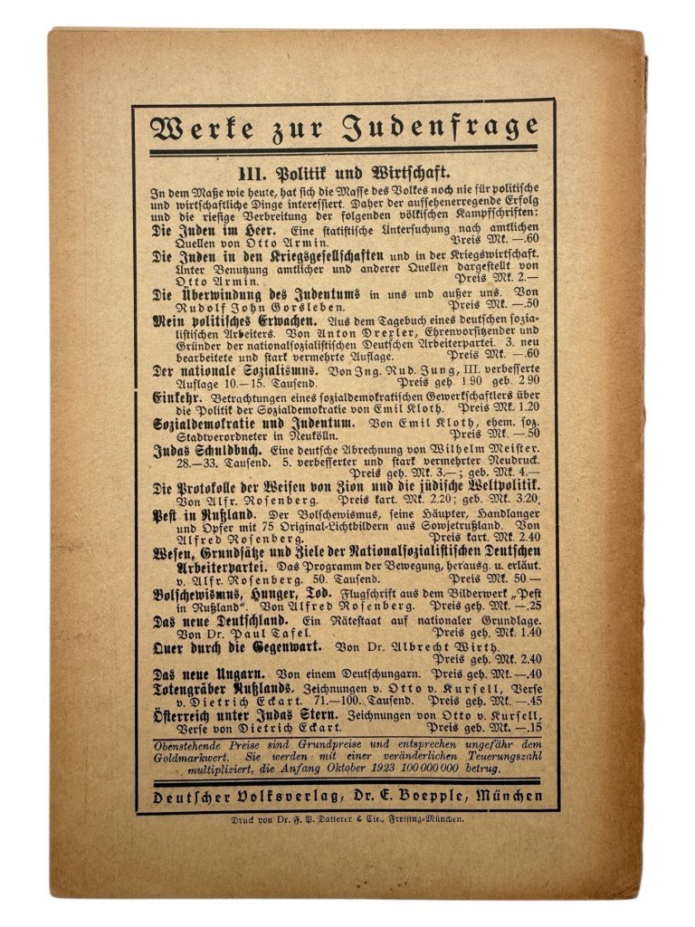 Original 1924 German brochure Adolf Hitler Sein Leben -Adolf-Viktor von Koerber — image 8