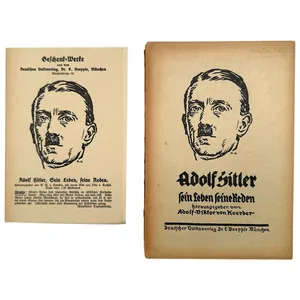 Original 1924 German brochure Adolf Hitler Sein Leben -Adolf-Viktor von …