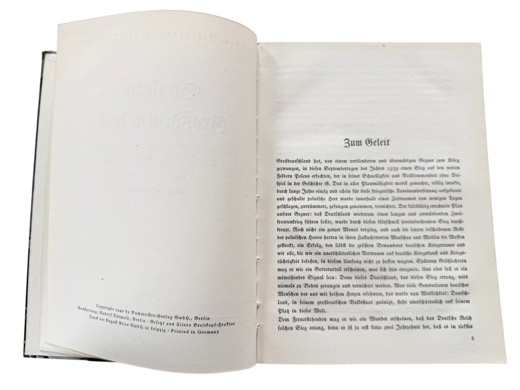 Original WWII German book 'So Siegte Großdeutschland – Martin Bockow' — image 3