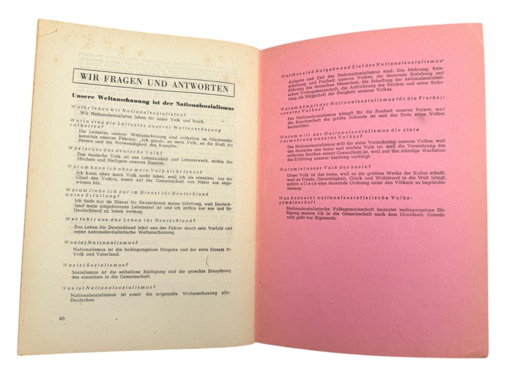 Original WWII German Hitlerjugend Führerdienst Befehlstelle Niederlande brochure 1944 — image 10