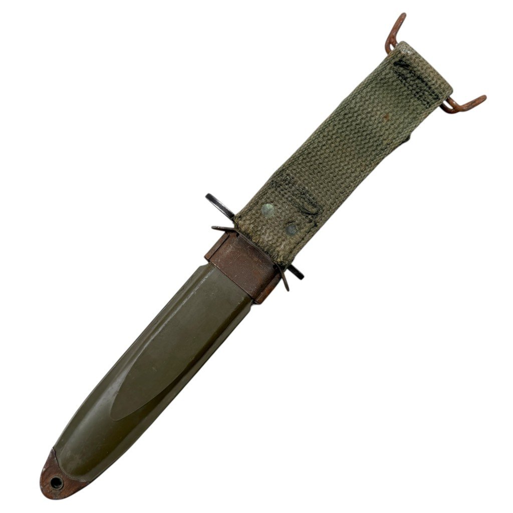 Original Vietnam war era US M7 bayonet with scabbard — image 7