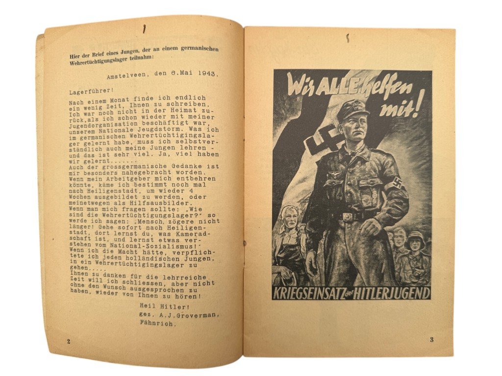 Original WWII German brochure 'Soldatenbrief der NSDAP in den Niederlanden' — image 6