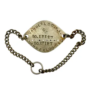 Original Pre 1940 Belgian army dog tag