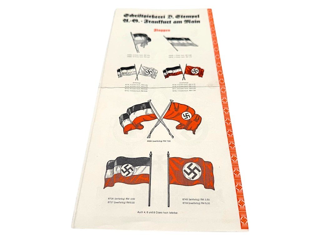 Original 1930s German NSDAP advertising leaflet Schriftgiesserei D. Stempel A.G. te Frankfurt am Main — image 2