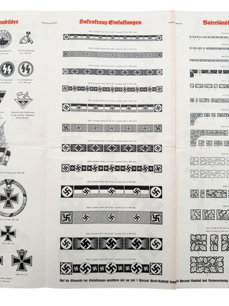 Original 1930s German NSDAP advertising leaflet Schriftgiesserei D. Stempel A.G. te Frankfurt am Main — image 7