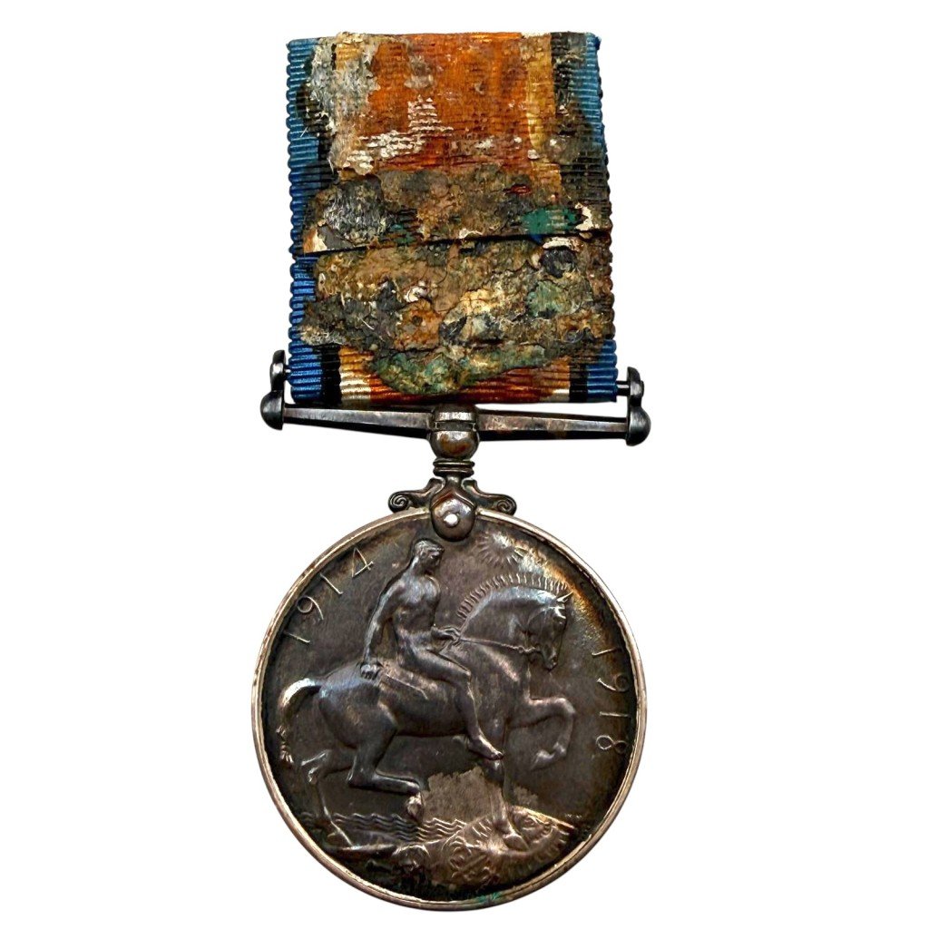 Original WW1 British War Medal 1914–1918 F. Emerick — image 3