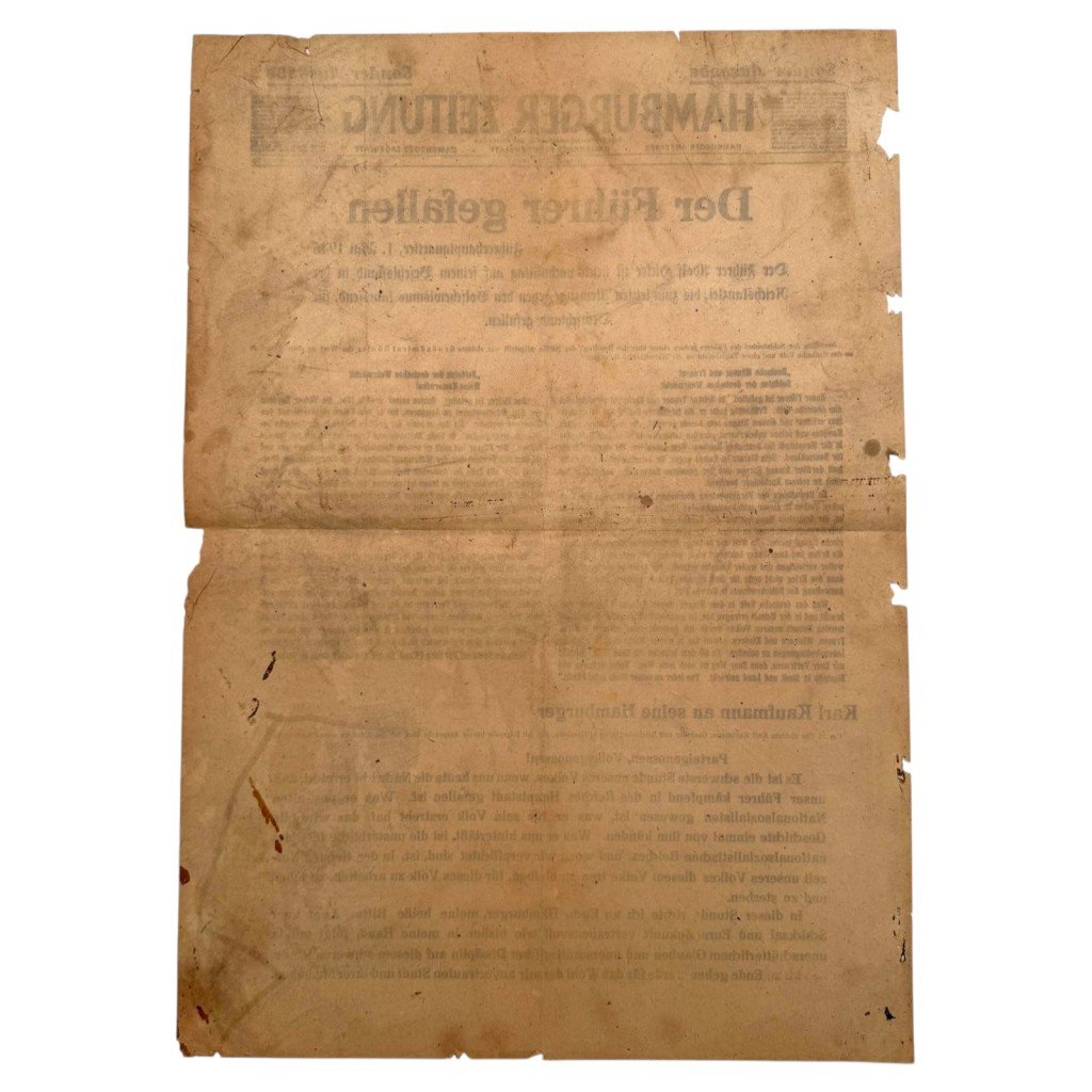 Original WWII German newspaper Hamburger Zeitung Sonderausgabe – death of Adolf Hitler – May 1, 1945 — image 5