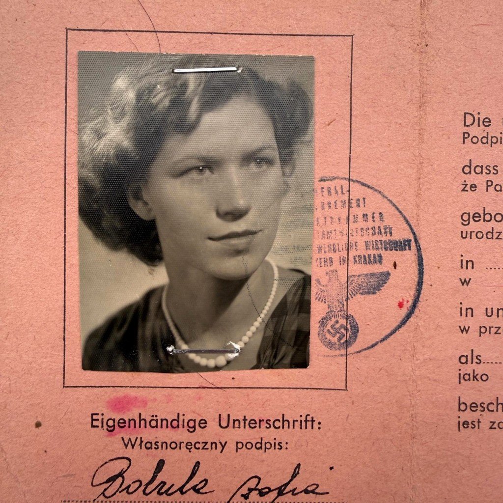 Original WWII German-Polish Bescheinigung Gebrüder Sennewaldt Krakow in Poland — image 2