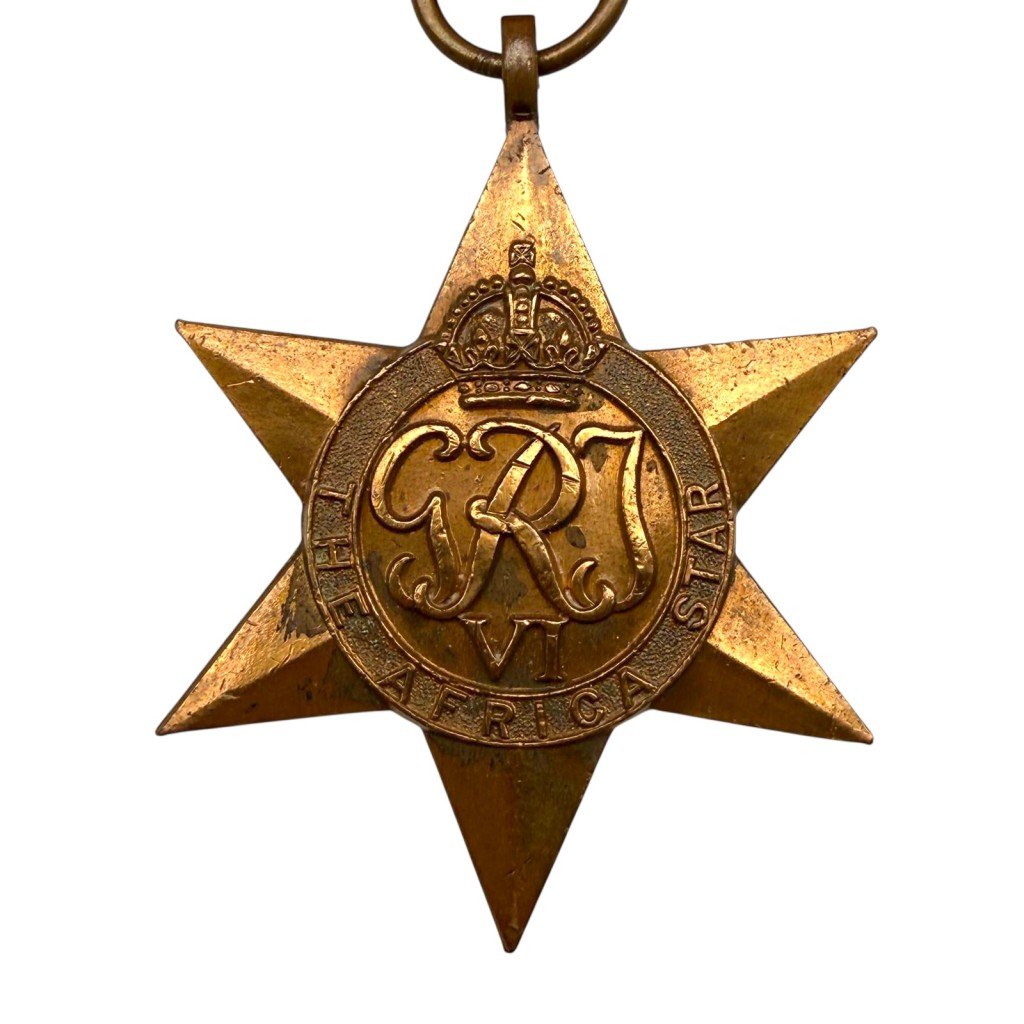 Original WWII British The Africa Star medal — image 2