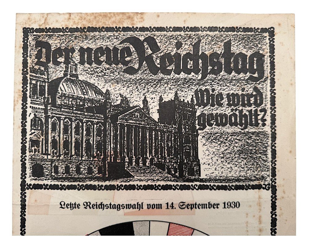 Original 1932 German political election leaflet — image 2