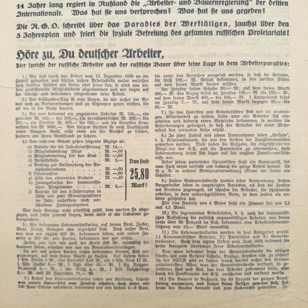 Original 1932 German NSDAP early elections flyer — image 3