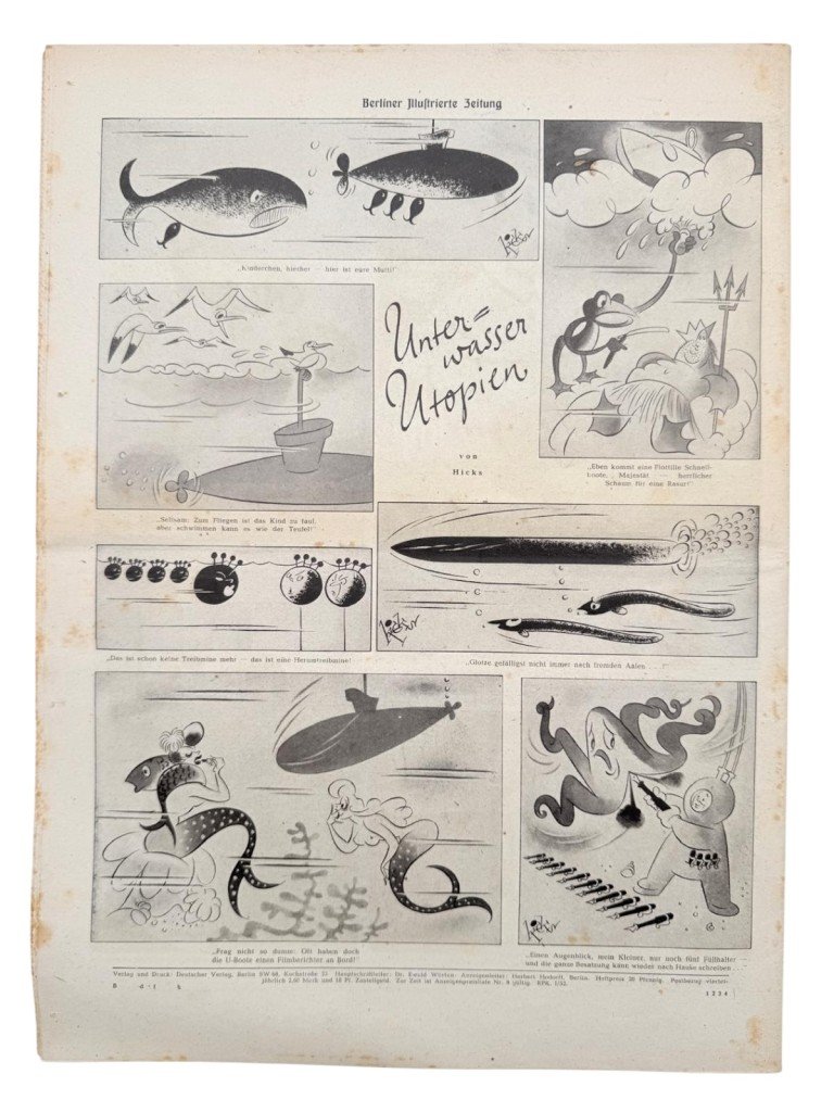 Original WWII German Berliner Illustrierte Zeitung – Scharfschütze – Otto Skorzeny – Breslau 1945 — image 10