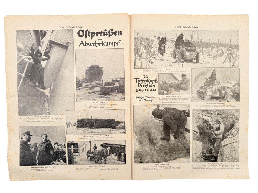 Original WWII German Berliner Illustrierte Zeitung – Scharfschütze – Otto Skorzeny – Breslau 1945 — image 4